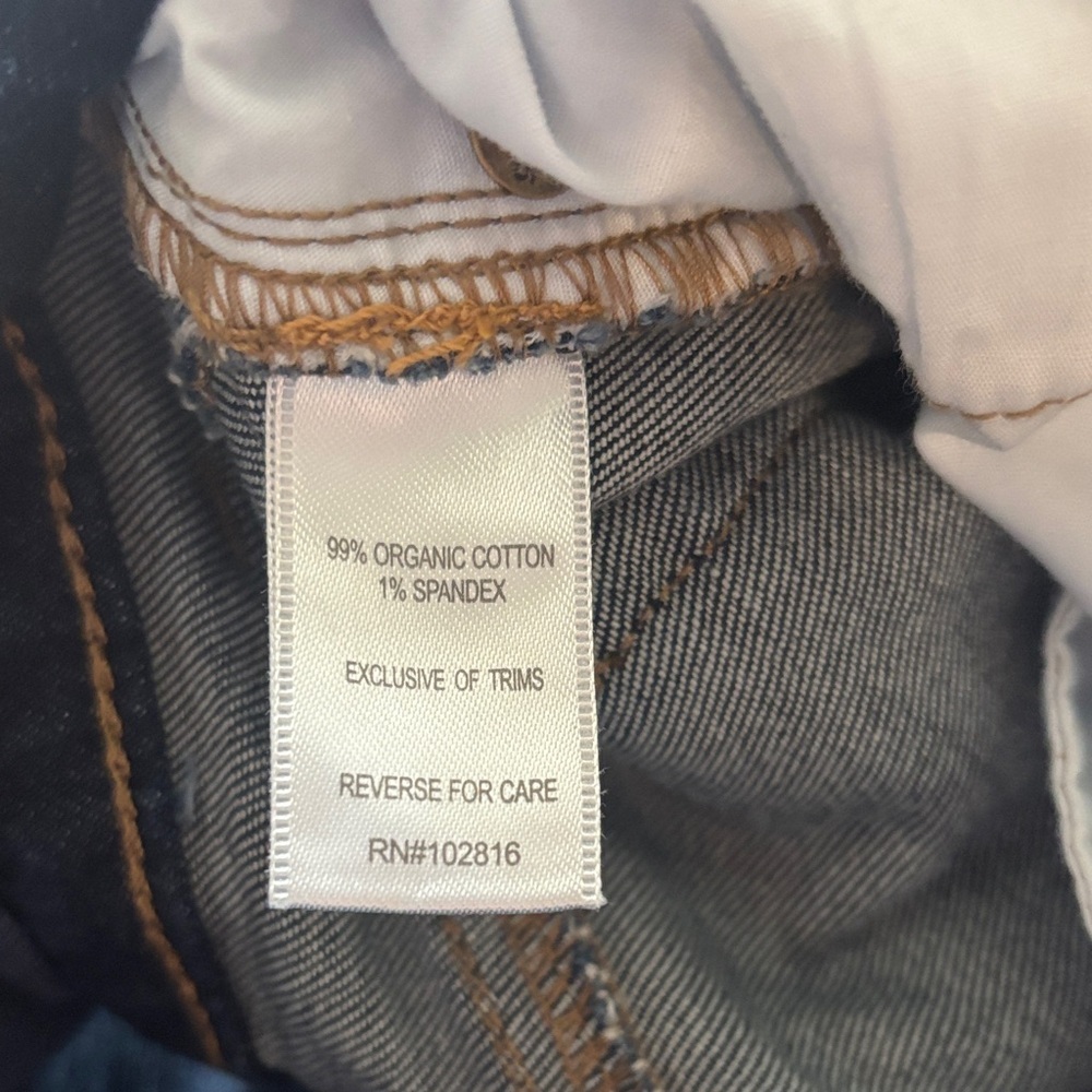 Garnet Hill Navy Ankle Jeans - Picture 3 of 4